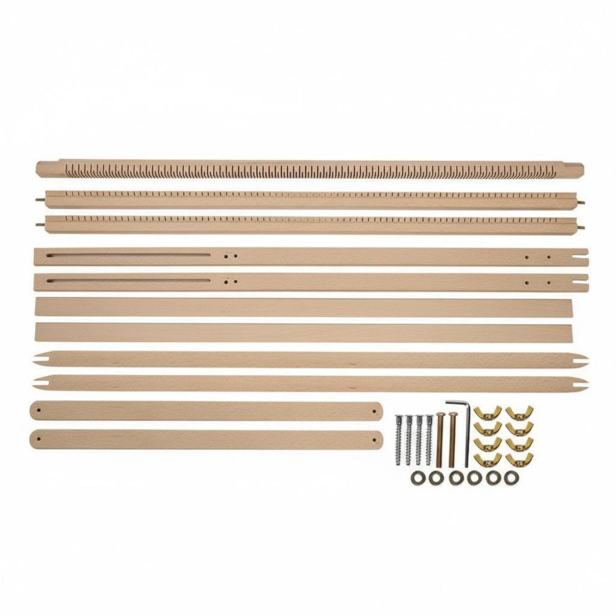 Solid Wood Wooden Tapestry Loom Beginner Friendly Wooden Weaving Loom Kit Educational Crafting Tool Easy to Assemble for Adults, Kids