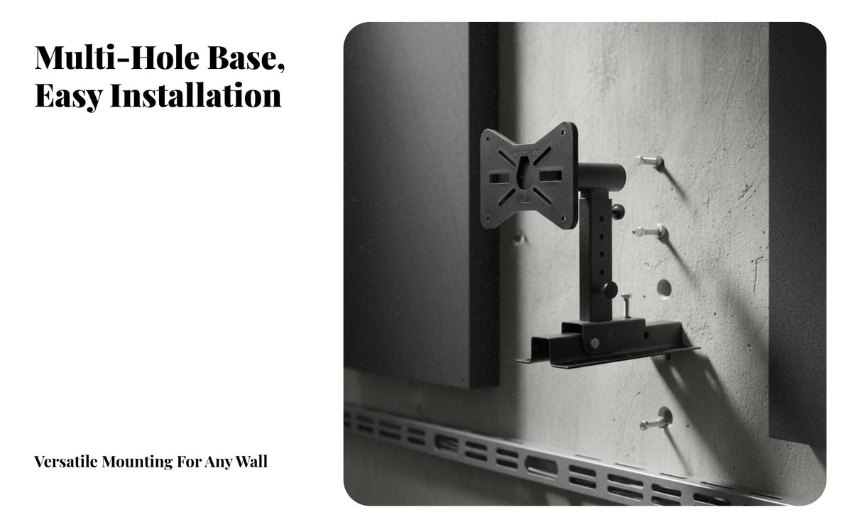 High Load Capacity Professional Speaker Wall Mount Solid Steel Construction Wall Mount Speaker Bracket Tilt and Swivel Easy Installation for DJs, Professionals, KTV, Stage, Studio, Home Theater