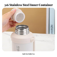 Includes Tea Infuser Large Capacity Vacuum Thermal Bottle Leak-Proof Stainless Steel Thermal Jug Keeps Hot or Cold 24 Hours for Campers, Car