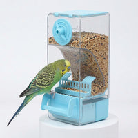 Automatic Timed Avian Feeder and Avian Feeders, Husk Separation Feeder for Parakeet and Small Avian Species, Anti-Scatter Design with Removable Base