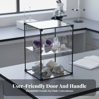 Acrylic Display Case Front Door Panel Dustproof Figurine Cabinet High See-Through Quality Clear Figure Showcase for Collectors, Hobbyists