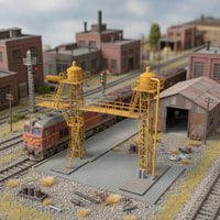 HO Scale Fuel Structure Industrial Oil Structure Miniature Railway Model with Ladder for Hobbyists