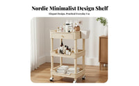 Beauty Salon Trolley Easy Mobility Beauty Trolley Cart Sturdy Frame Salon Work Station for Beauticians, Estheticians, Design Studio Studio, Washroom