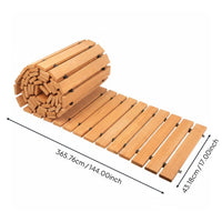 Wooden Garden Path Easy to Install Roll out Walkway Decorative Portable Wooden Pathway for Party