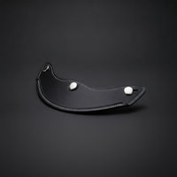 Leather Helmet Visor with Fasteners Adjustable Visor with 3 Fasteners Practical for Motorcyclists