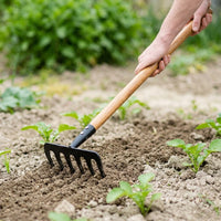 Gardening Hand Tools Set for Planting, Weeding, Soil Loosening, and Digging - Thickened Small Hoe, Rake, and Shovel for Succulents and Flowers