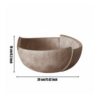 Wabiaged Fruit Bowl Retro Design Distressed Finish Storage Bowl Minimalist Design House Decoration for Entryway