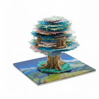 Creative Gift Tear-Away Paper Art Calendar Artistic Decoration 3D Memo Pad Calendar Surprise Reveal for Adults, Students, Study Room