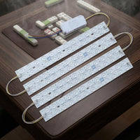 LED Light Strip Assembly Double-Row Light Bar Assembly LED Bar Module Round Lens Covers Driver Module White