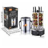Stainless Steel Vertical Skewer Grill Two-Voltage Voltage Electric Skewer Grill Compact Cooking Appliance