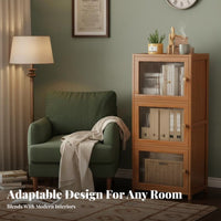 Stable and Sturdy Multi-Tier Standing bookshelf Space-Saving bookshelf adaptable Use Display Rack Modern aesthetic for Book Lovers, Homeowners, Collectors, Living Room, Study, Bedroom, Entryway