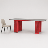 Garden Dining Set, Outdoor Table Set, For 4 People, Aluminum Alloy, Modern Design