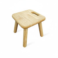 Multi-Functional Low Profile Stool Fully Assembled Handled Square Stool Stable Household Furniture Strong Load-Bearing for Children, Seniors, People with Mobility Issues, Entryway, Living Room, Bedroom, Bathroom