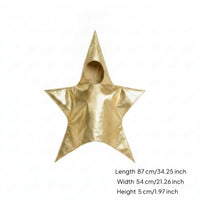 Lustrous-Looking Star Shaped Costume Shiny Kids Star Costume Reflective Child Clothing Smooth for Children, Stage, Party, Role-Play