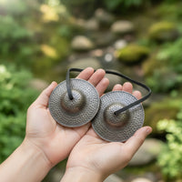 Tingsha Bells Authentic Tingsha Cymbals Compact Cymbals with Cord for Stretching Practice Practitioners, Sound Healing