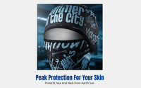 Protection Face Cover, Ice Silk Full Head Cover, Summer Neck Gaiter for Outdoor Cycling & Fishing, Unisex, Random Design