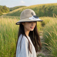 Baseball Cap with Fan UPF 50+ Solar Fan Hat Breathable Ventilated for Fishing, Gardening