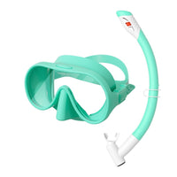 Food-Grade Silicone Kids Snorkel Set with Tempered Glass Adjustable Childrens Snorkel Mask with Splash Guard Easy to Use Kids Snorkeling Set Waterproof for Youngsters