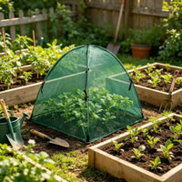 Mesh Plant Cover with Steel Frame Breathable Plant Protection Cover Sturdy Garden Cage for Balcony