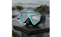 Leak Proof Snorkel Mask and Tube Set Easy Breathing Snorkeling Mask with Snorkel Dry Top Anti-Fog Snorkeling Gear Travel Friendly for Teens, Diving, Swimming