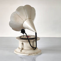 Vintage Gramophone Decor Handmade Gramophone Ornament Phonograph Ornament Antique-Inspired Tabletop Display Prop Metal