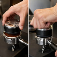 Aluminum Alloy Coffee Distributor and Tamper 2-in-1 for Espresso