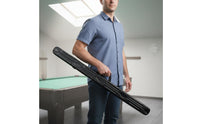 Portable Design 3-Slot Snooker Cue Case Heavy-Duty Single-Piece Cue Hard Case Shockproof Billiards Accessory Shock Absorption for Tournaments