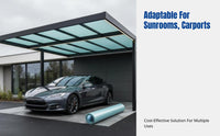 Fiberglass Sunroom Panel, FRP Transparent Roofing Sheet, Rainproof, Heat Insulation, Multi-Thickness