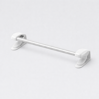 Bedroom & Kitchen Towel Rail, Stainless Steel Over the Door Bar for Students, No-Drill Hanger for Cabinet Storage, Drying Rack