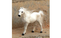 Snowy Equine Statue True to Life Realistic Horse Model Gift Idea Equine Ornament for Tabletop