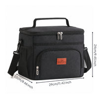 Portable Cooler Bag with Shoulder Strap Lightweight Soft-Sided Cooler Compact Insulated Lunch Bag Leakproof for Picnics