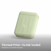 Waterproof Labels Portable Thermal Printer App Control Mini Thermal Labeler Bluetooth Connectivity Label Device Rechargeable Battery for Home Organizers, Teachers, Small Business Owners, School, Kitchen, Storage, Retail Shop