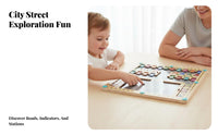 Fine Movement Skills Development Attractive Alphabet Maze Hand-Eye Coordination Color and Number Sorting Toy Learn Through Play