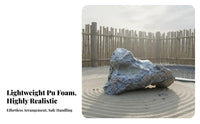 Aesthetic Design Simulation Qinglong Stone Easy Installation PU Foam Landscaping Stone Versatile Decoration PU Foam Fake Rock Long-Lasting for Interior Designers, Event Planners, Gardens, Courtyards, Parks, Poolside