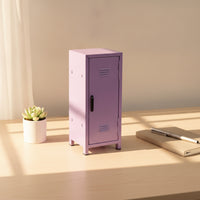 Desktop Storage Cabinet Metal Mini Locker Cabinet with Single Door Compact Narrow for Office, Vanity