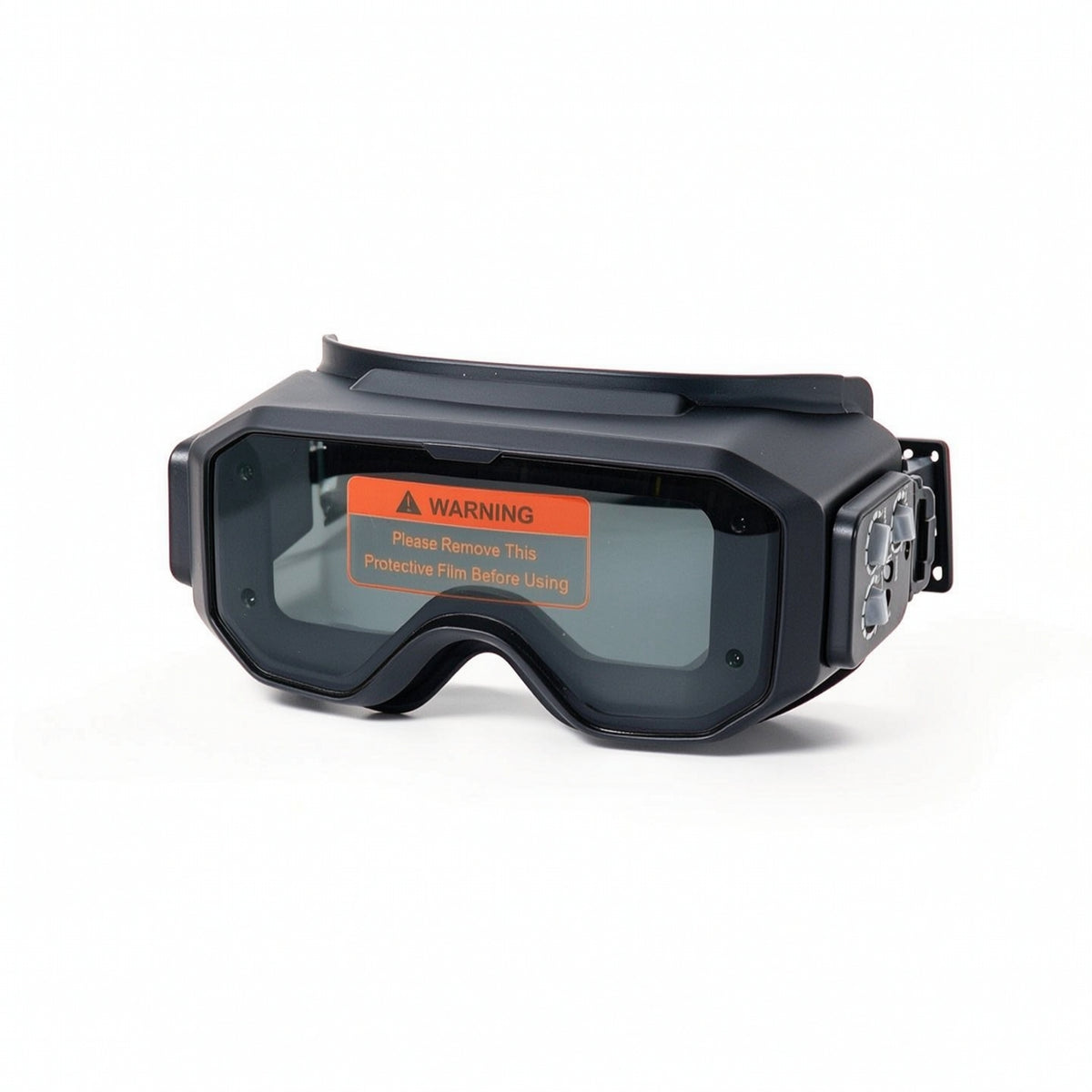 Metal-Joining Eye Visor with Elastic Strap Encircling Auto-Darkening Metal-Joining Goggles Adjustable for Metalworkers