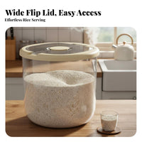 Moisture-Proof Rice Storage Container Multi-Purpose Sealed Grain Bin Safe for Kitchen Countertop