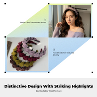 Non-Slip Zigzag Plush Headband for Women Winter