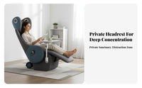 Space Capsule Design Recliner Chair Modern aesthetic Armchair Multi-Functional Household Seating Fully Reclining for Movie Lovers, Homeowners, Living Room, Bedroom, Leisure Area, perusing corner