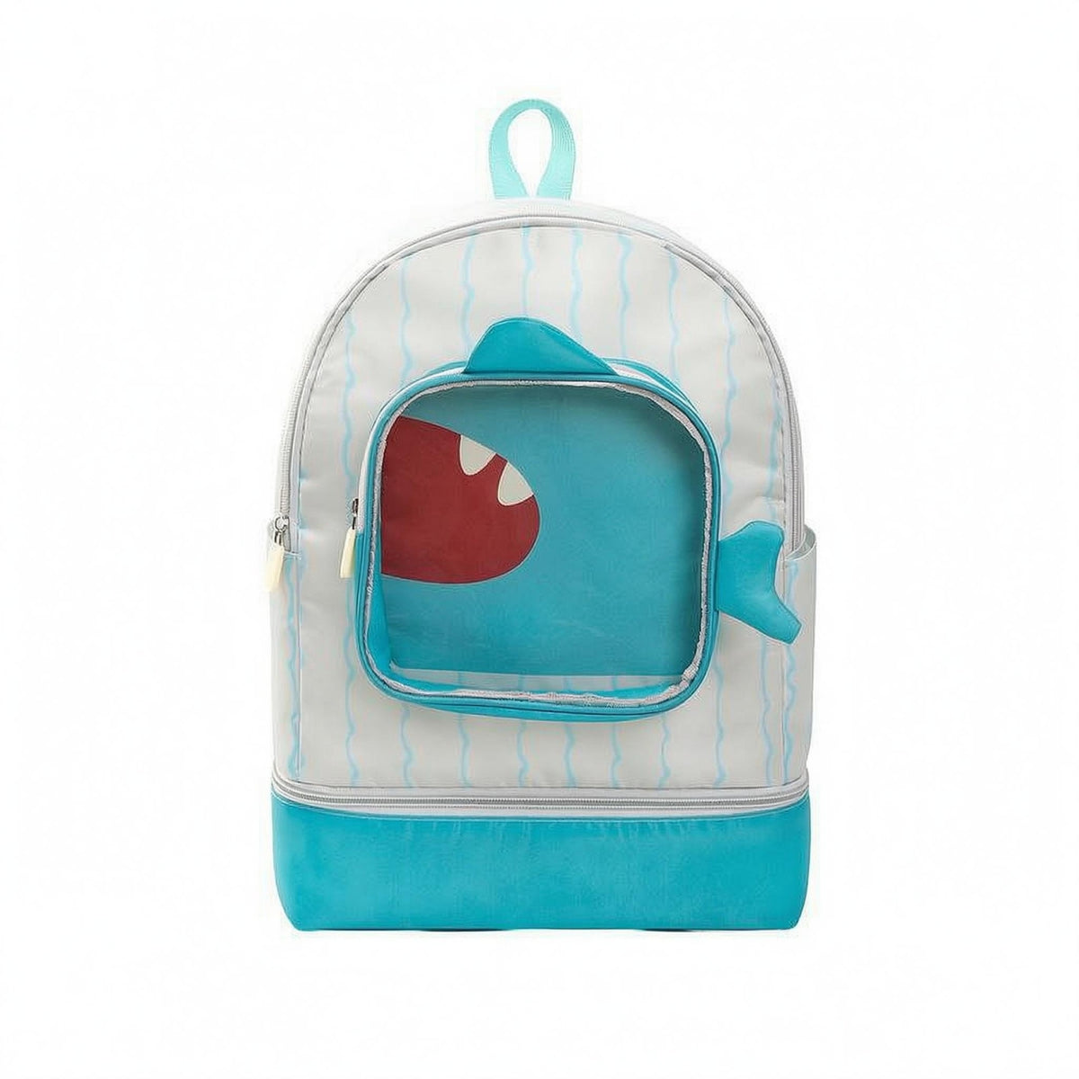 Waterproof Swim Backpack Separate Compartments Pool Gear Backpack Adjustable Straps Sports Carrier Transparent Pocket