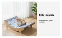 Cooling Design Rocking feline Cradle Breathable Elevated Pet bed and complimentaryStanding creature Furniture Easy to Clean for felines, young felines, Indoors, Living Room, Bedroom, Outdoors