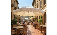 Rope-Pull Parasol Pale Parasol Central Pole for Outdoors