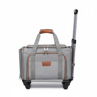 Soft Sided Pet Trolley Luggage Strap Portable Pet Transport Carrier Breathable Mesh for Cat Owners