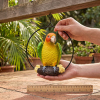 Hanging Parrot Tree Ornament Resin Craft Animal Sculpture
