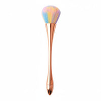Multi-Functional Nail Dust Brush Multifunctional Nail Dust Remover Brush Comfortable Grip Manicure Cleanup Tool Easy to Clean for Home Use