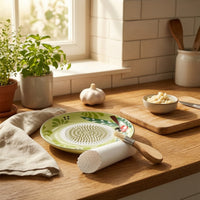 Garlic Grater Plate with Brush Textured Garlic Grater Plate for Kitchen