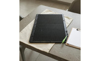 Rigid Plastic Braille Writing Board Black Hinged Braille Board Rectangular Office Supply Flat Plate