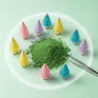 30 Grams Realistic Texture Model Tree Powder Multi-Color Options Miniature Tree Flock Easy to Apply Granular Scenery Powder Versatile for Hobbyists, Architects, Students, Sand Table Displays, Architectural Models
