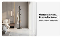 Modern Design Unrestricted Standing Coat Pole Minimalist Design Garment Rack Space-Saving Home Furniture Stable and Long-Lasting for Apartment Dwellers, Homeowners, Bedroom, Entryway, Hallway, Living Room