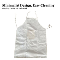Ember-Resistant Proof Canvas Metalworking Apron Full Coverage Protection Heavy Duty Safety Apron for Factory Workers, Mechanics, Workshop